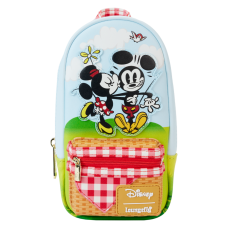 Disney - Mickey & Friends Picnic 8 Inch Faux Leather Pencil Case