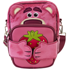 Toy Story - Lotso Plush Cosplay 8 Inch Faux Leather Crossbuddy Bag