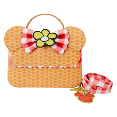 Disney - Mickey & Friends Picnic Basket 8 Inch Faux Leather Crossbody Bag