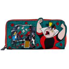 Disney Villains - Queen of Hearts Scene 4 Inch Faux Leather Zip-Around Wallet