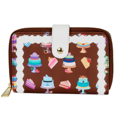 Disney Princess - Cakes 4 Inch Faux Leather Zip-Around Wallet