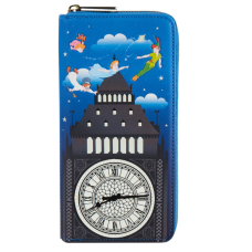 Peter Pan (1953) - Clock Glow in the Dark 4 Inch Faux Leather Zip-Around Wallet