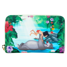 The Jungle Book (1967) - Bare Necessities 4 Inch Faux Leather Zip-Around Wallet