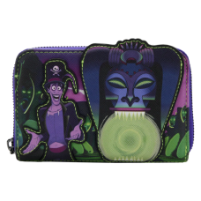 Disney Villains - Dr Facilier Glow in the Dark 4 Inch Faux Leather Zip-Around Wallet