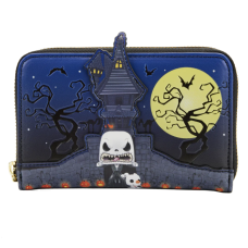 The Nightmare Before Christmas - Pop! Jack Skellington 4 Inch Faux Leather Zip-Around Wallet