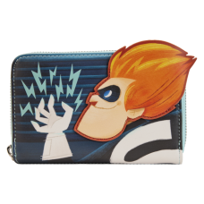 The Incredibles - Syndrome Glow in the Dark 4 Inch Faux Leather Zip-Around Wallet