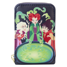 Hocus Pocus - Sanderson Sisters Cauldron Glow in the Dark 3 Inch Faux Leather Accordion Wallet