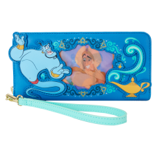 Aladdin (1992) - Jasmine Princess Lenticular 4 Inch Faux Leather Wristlet Wallet