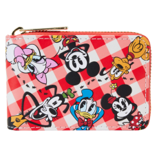 Disney - Mickey & Friends Picnic 4 Inch Faux Leather Accordion Wallet