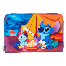 Lilo & Stitch - Camping Cuties 4 Inch Faux Leather Zip-Around Wallet