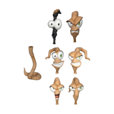 Earthworm Jim - Worm Body Jim & Heads Accessory Pack