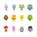 Rainbow Brite - 1.5 Inch CheeBee Figures Blind Box Assortment Series 1 (Display of 12)