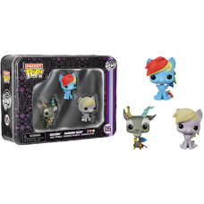 My Little Pony - Rainbow Dash, Discord and Derpy Pocket Pop! 3-Pack Tin